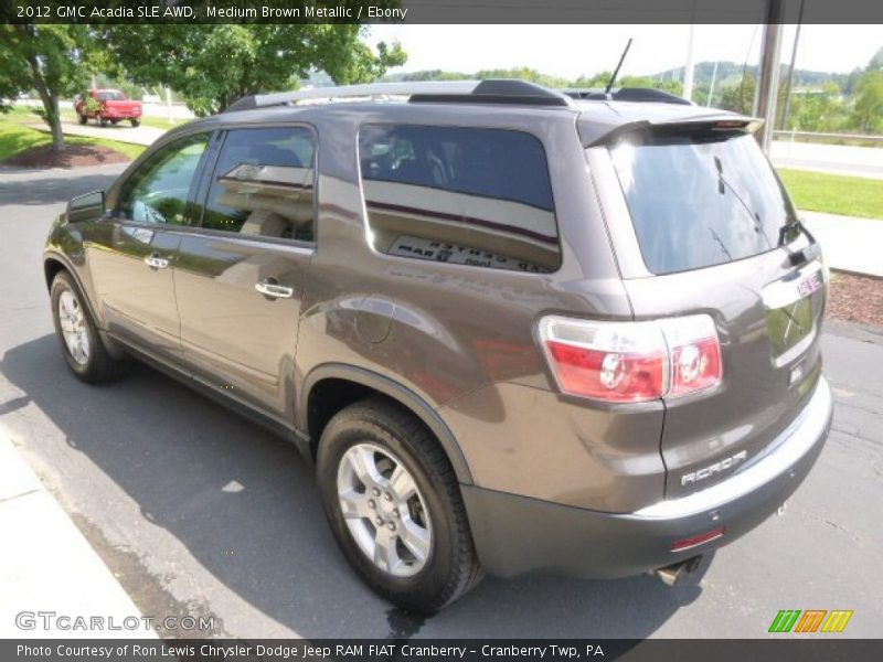 Medium Brown Metallic / Ebony 2012 GMC Acadia SLE AWD