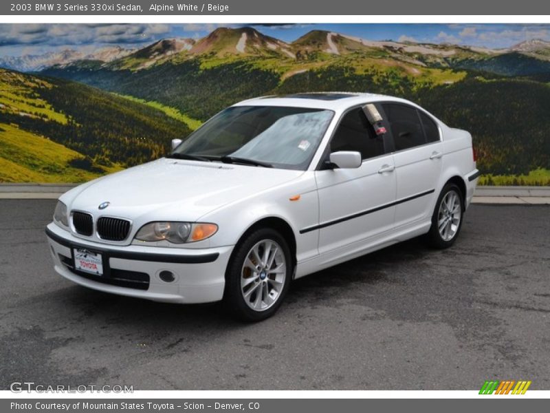 Alpine White / Beige 2003 BMW 3 Series 330xi Sedan