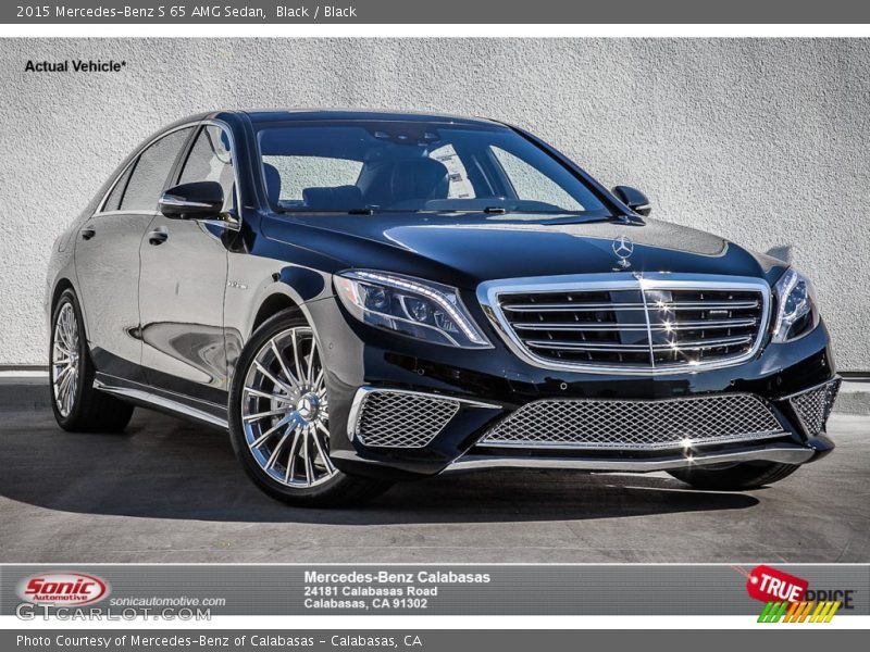 Black / Black 2015 Mercedes-Benz S 65 AMG Sedan