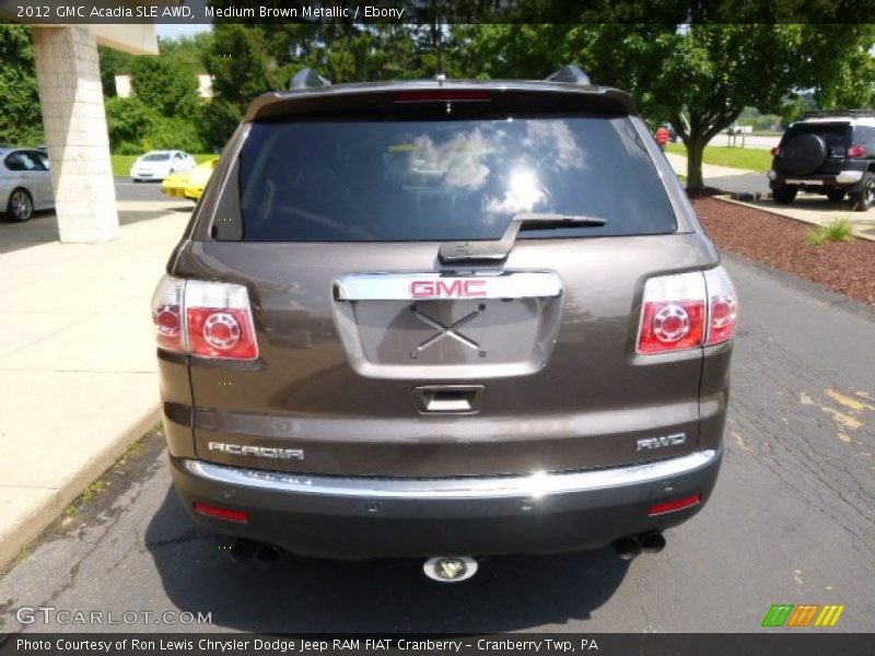 Medium Brown Metallic / Ebony 2012 GMC Acadia SLE AWD
