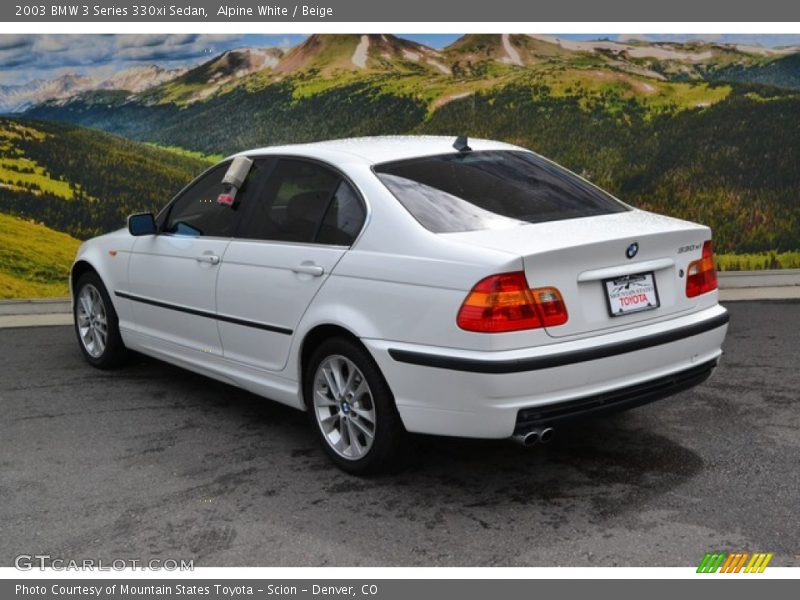 Alpine White / Beige 2003 BMW 3 Series 330xi Sedan