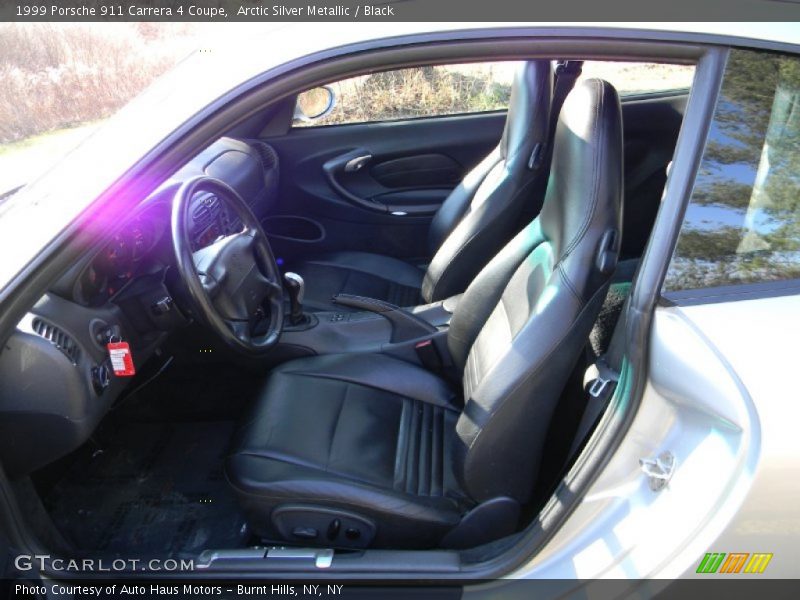 Arctic Silver Metallic / Black 1999 Porsche 911 Carrera 4 Coupe