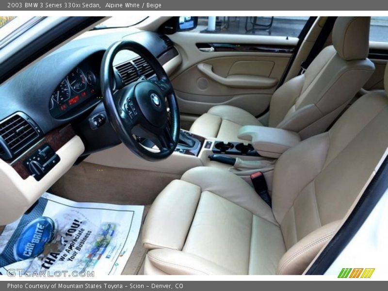 Front Seat of 2003 3 Series 330xi Sedan