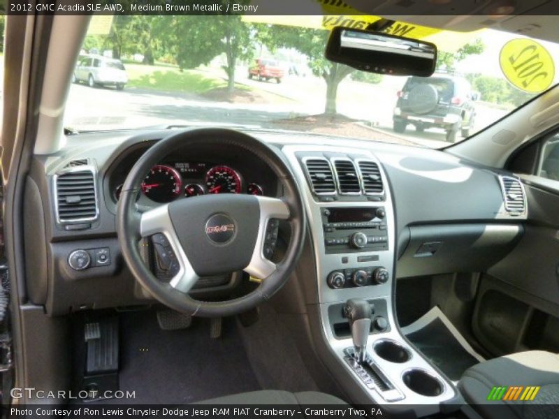 Medium Brown Metallic / Ebony 2012 GMC Acadia SLE AWD
