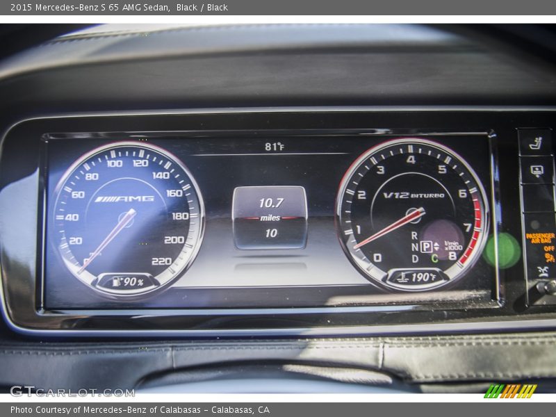  2015 S 65 AMG Sedan 65 AMG Sedan Gauges