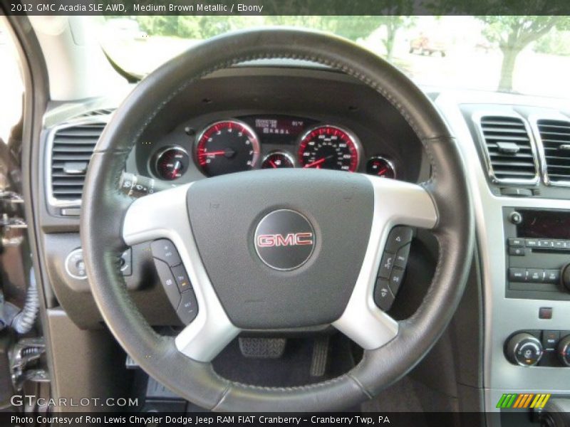 Medium Brown Metallic / Ebony 2012 GMC Acadia SLE AWD