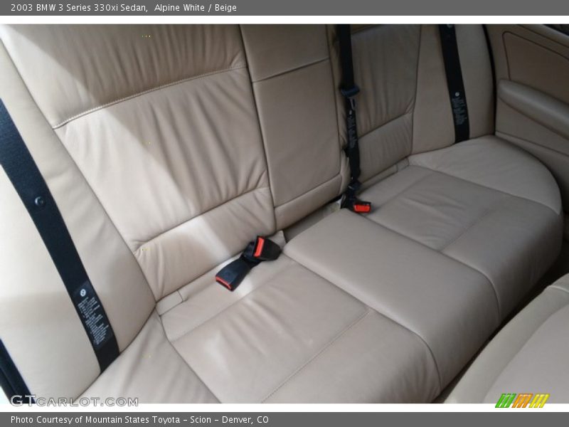 Rear Seat of 2003 3 Series 330xi Sedan