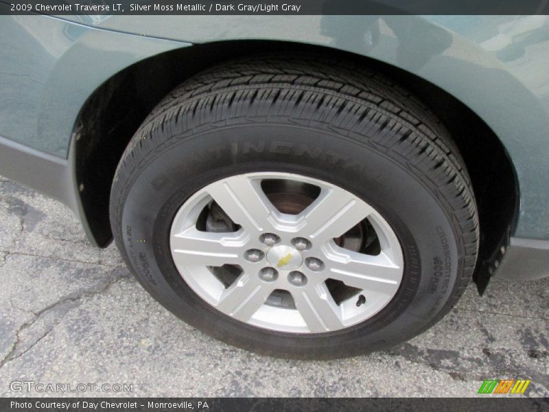 Silver Moss Metallic / Dark Gray/Light Gray 2009 Chevrolet Traverse LT
