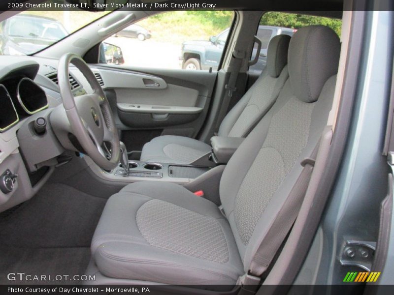 Silver Moss Metallic / Dark Gray/Light Gray 2009 Chevrolet Traverse LT