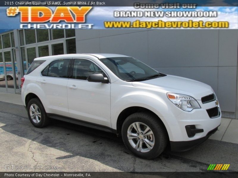 Summit White / Jet Black 2015 Chevrolet Equinox LS AWD