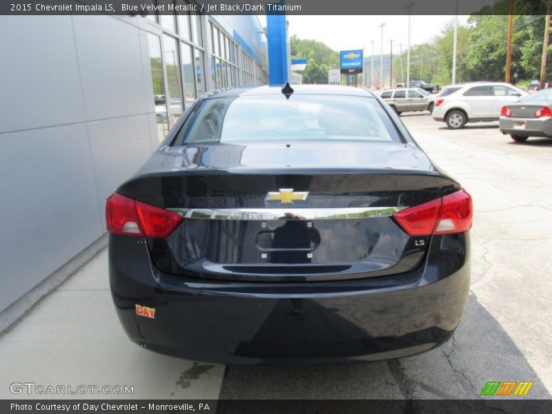 Blue Velvet Metallic / Jet Black/Dark Titanium 2015 Chevrolet Impala LS
