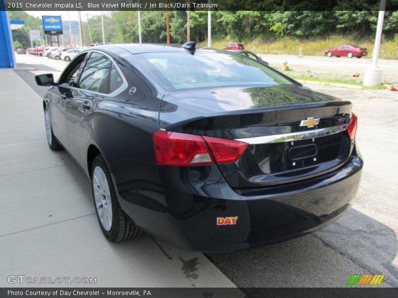Blue Velvet Metallic / Jet Black/Dark Titanium 2015 Chevrolet Impala LS