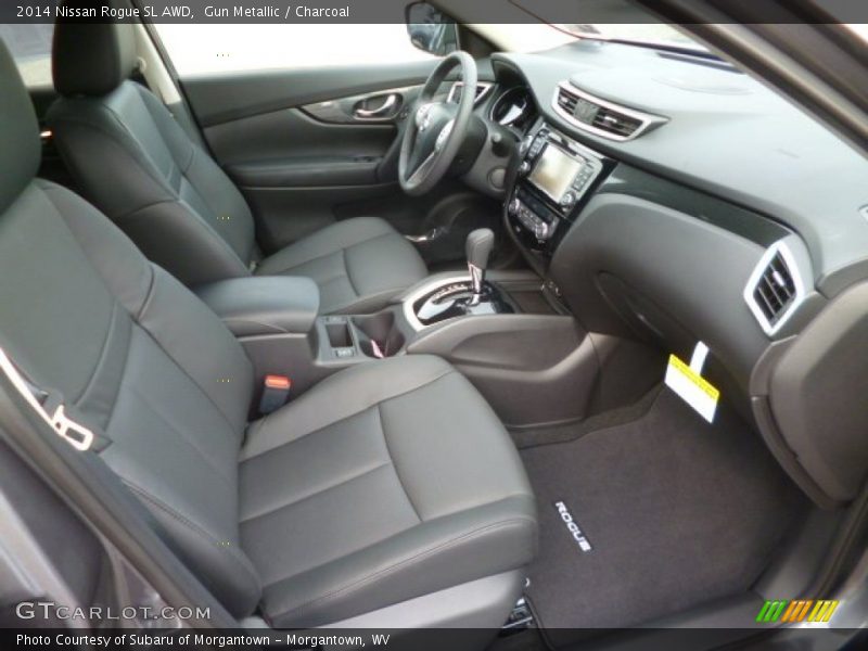 Gun Metallic / Charcoal 2014 Nissan Rogue SL AWD