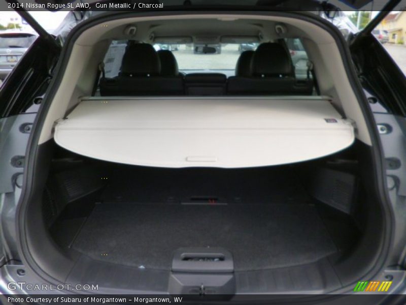 Gun Metallic / Charcoal 2014 Nissan Rogue SL AWD