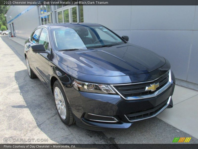 Blue Velvet Metallic / Jet Black/Dark Titanium 2015 Chevrolet Impala LS