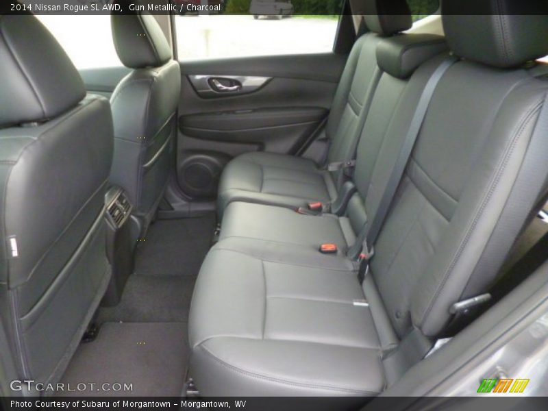 Gun Metallic / Charcoal 2014 Nissan Rogue SL AWD