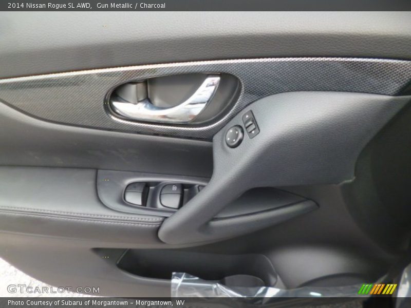 Gun Metallic / Charcoal 2014 Nissan Rogue SL AWD