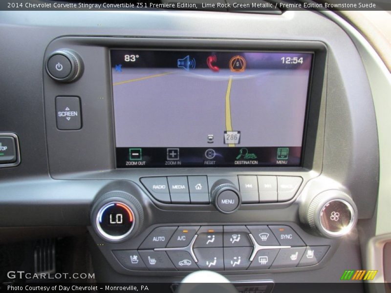 Navigation of 2014 Corvette Stingray Convertible Z51 Premiere Edition