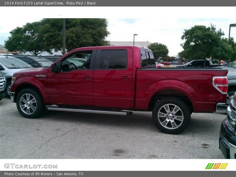 Ruby Red / Black 2014 Ford F150 Lariat SuperCrew