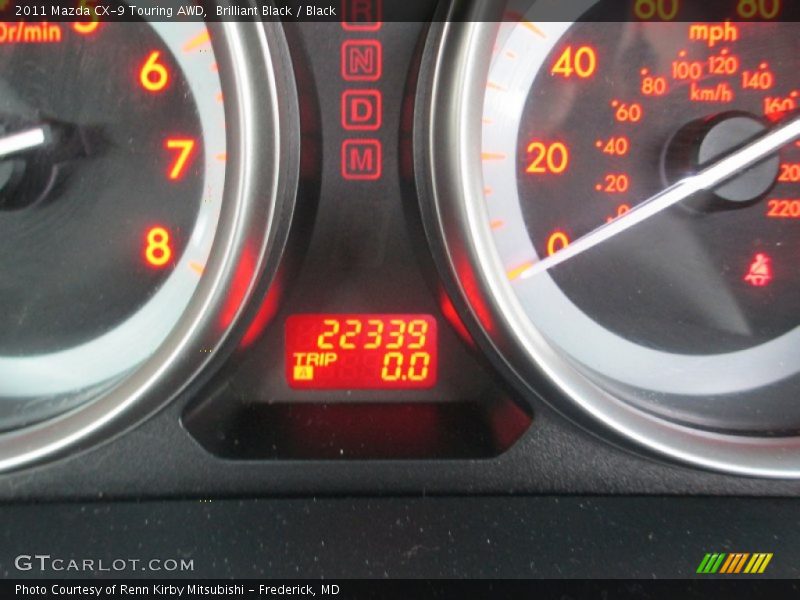 Brilliant Black / Black 2011 Mazda CX-9 Touring AWD