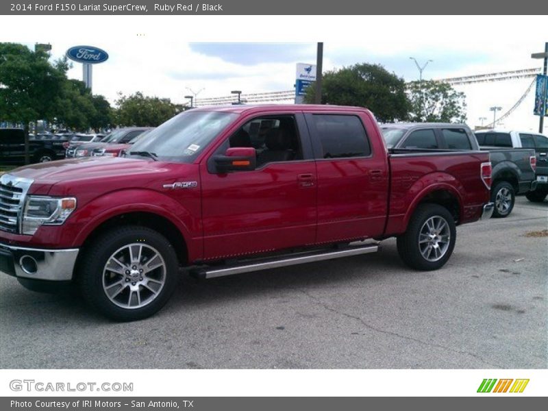 Ruby Red / Black 2014 Ford F150 Lariat SuperCrew