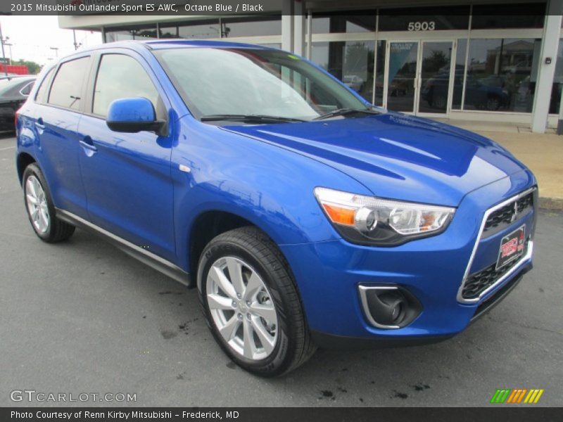 Octane Blue / Black 2015 Mitsubishi Outlander Sport ES AWC