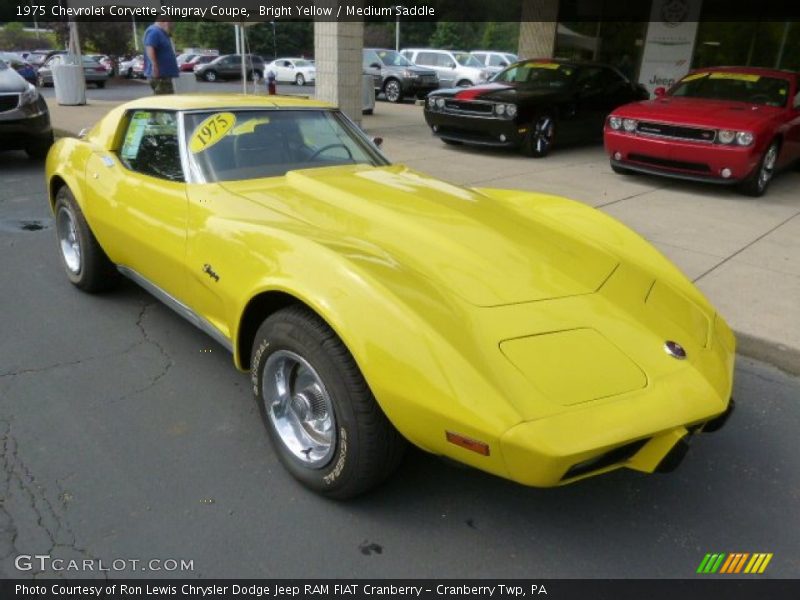 Front 3/4 View of 1975 Corvette Stingray Coupe
