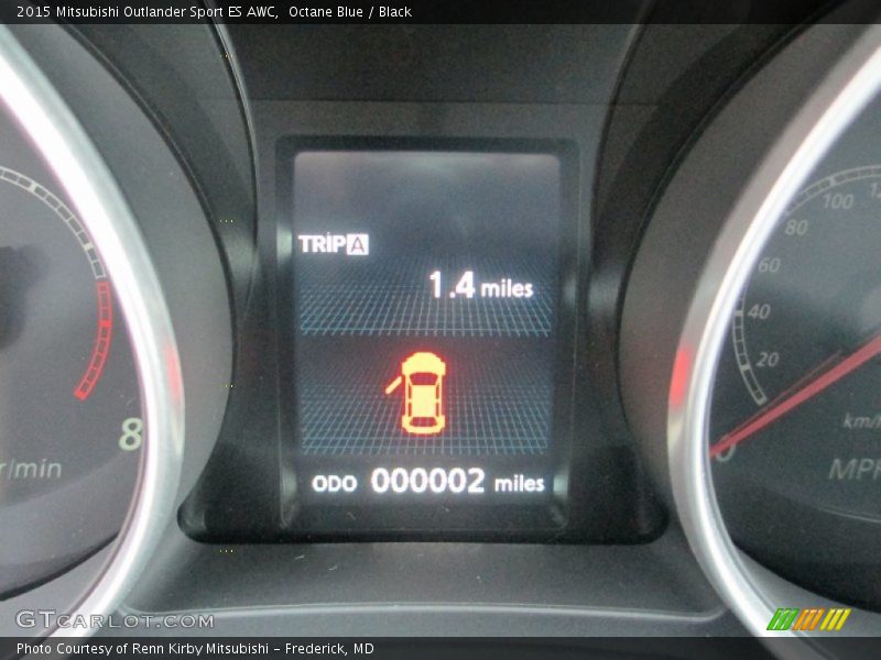 Octane Blue / Black 2015 Mitsubishi Outlander Sport ES AWC