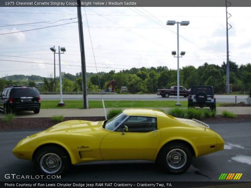 Bright Yellow / Medium Saddle 1975 Chevrolet Corvette Stingray Coupe