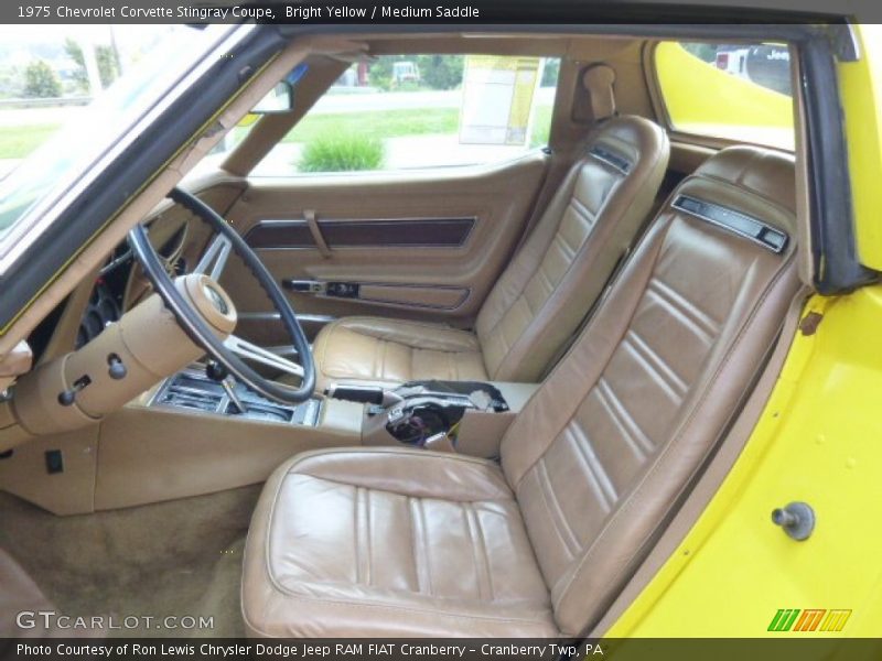 Front Seat of 1975 Corvette Stingray Coupe