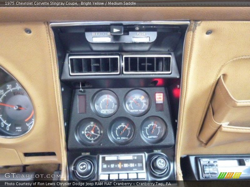 Controls of 1975 Corvette Stingray Coupe