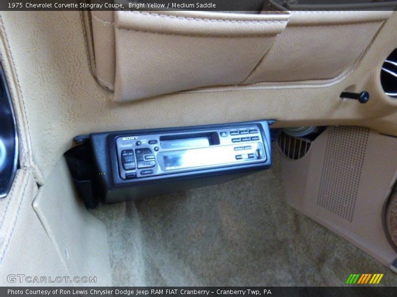 Bright Yellow / Medium Saddle 1975 Chevrolet Corvette Stingray Coupe