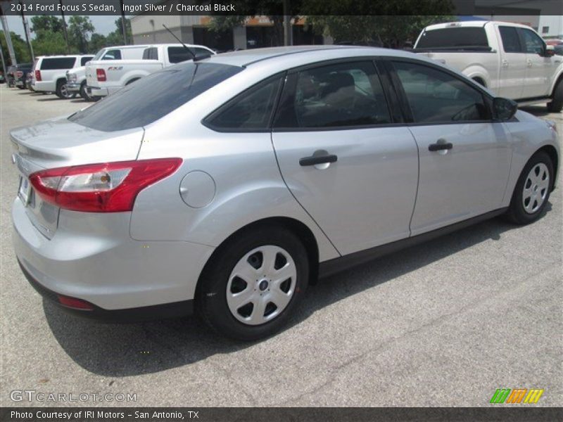 Ingot Silver / Charcoal Black 2014 Ford Focus S Sedan