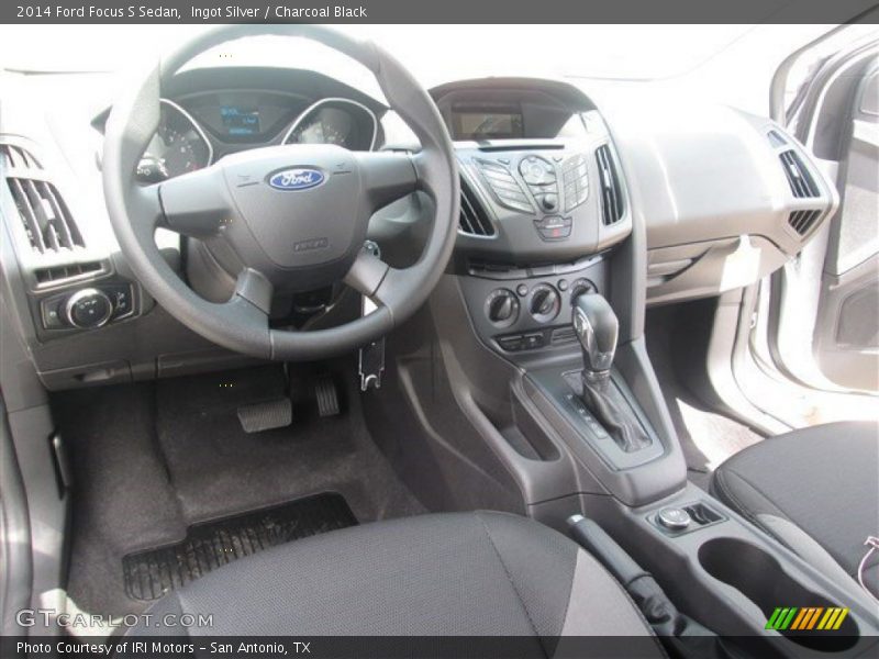 Ingot Silver / Charcoal Black 2014 Ford Focus S Sedan