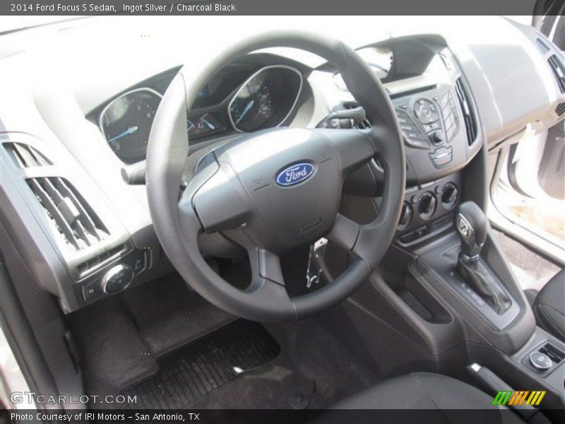 Ingot Silver / Charcoal Black 2014 Ford Focus S Sedan