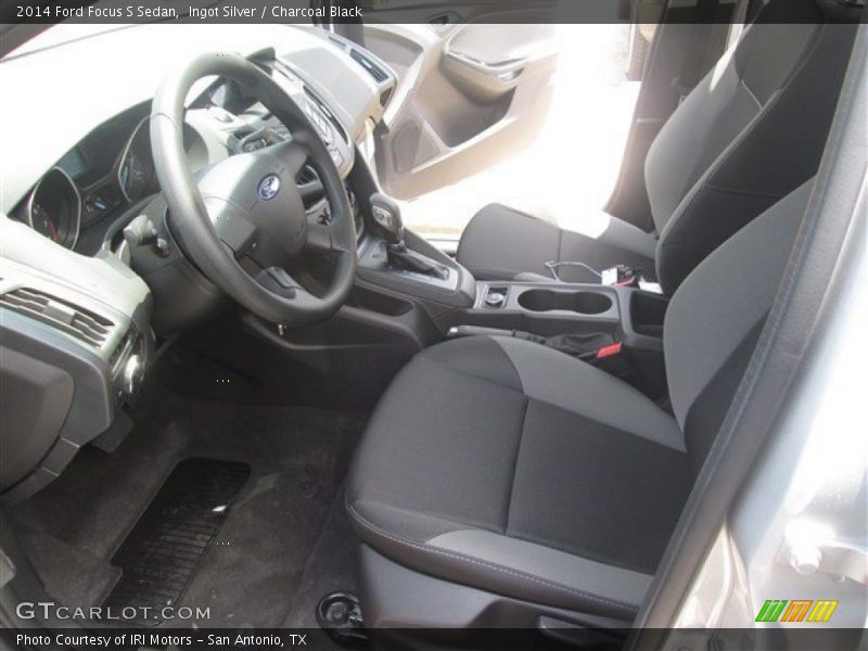 Ingot Silver / Charcoal Black 2014 Ford Focus S Sedan