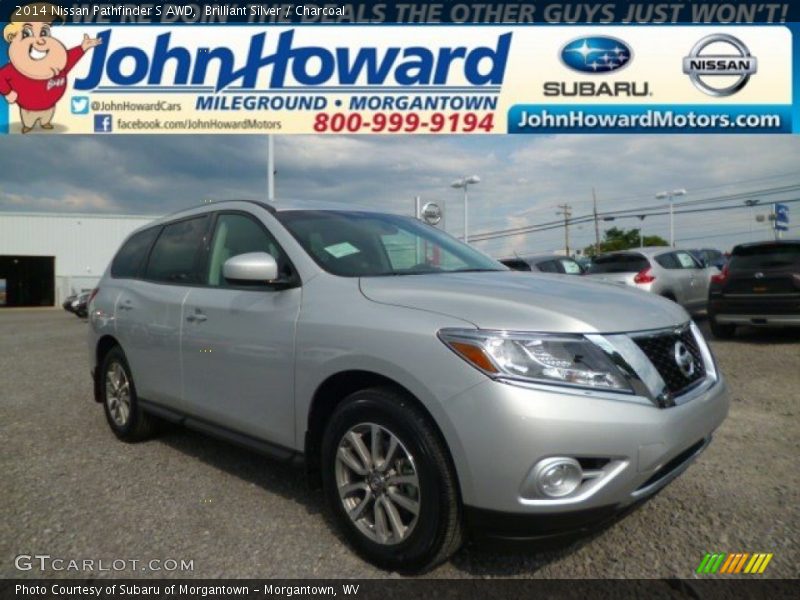 Brilliant Silver / Charcoal 2014 Nissan Pathfinder S AWD