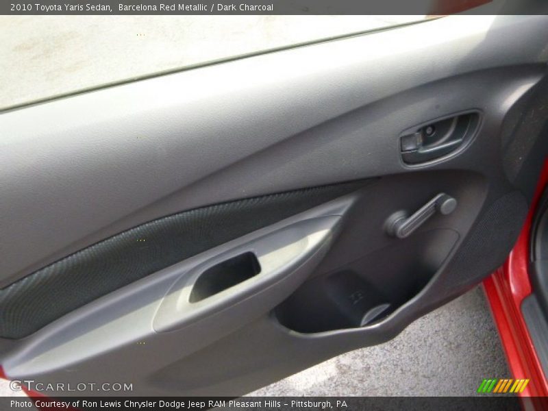 Barcelona Red Metallic / Dark Charcoal 2010 Toyota Yaris Sedan