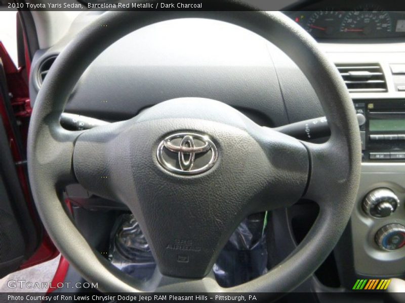 Barcelona Red Metallic / Dark Charcoal 2010 Toyota Yaris Sedan