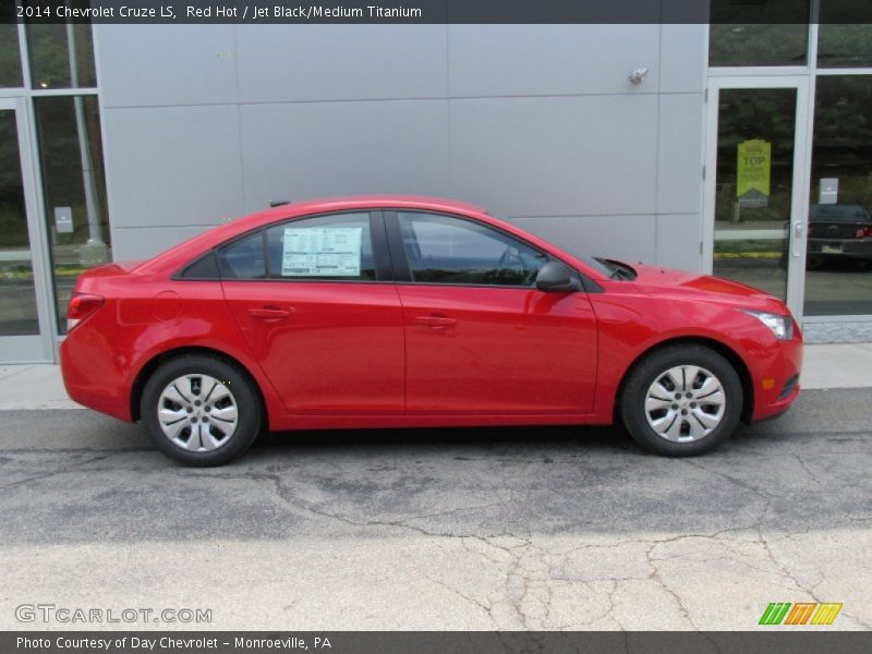 Red Hot / Jet Black/Medium Titanium 2014 Chevrolet Cruze LS