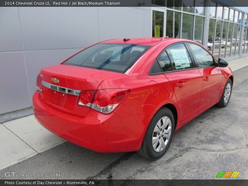 Red Hot / Jet Black/Medium Titanium 2014 Chevrolet Cruze LS