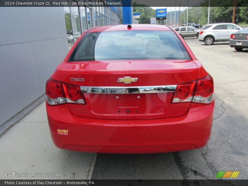 Red Hot / Jet Black/Medium Titanium 2014 Chevrolet Cruze LS