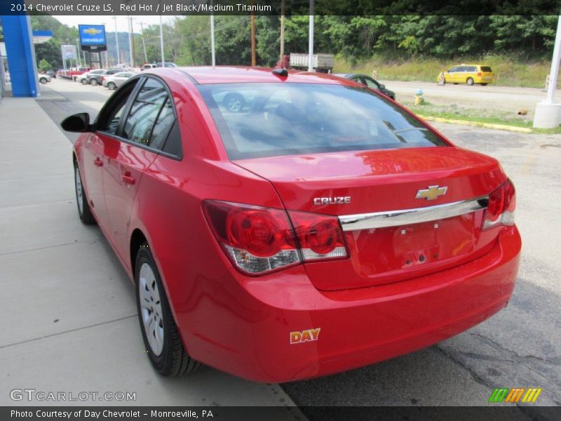 Red Hot / Jet Black/Medium Titanium 2014 Chevrolet Cruze LS