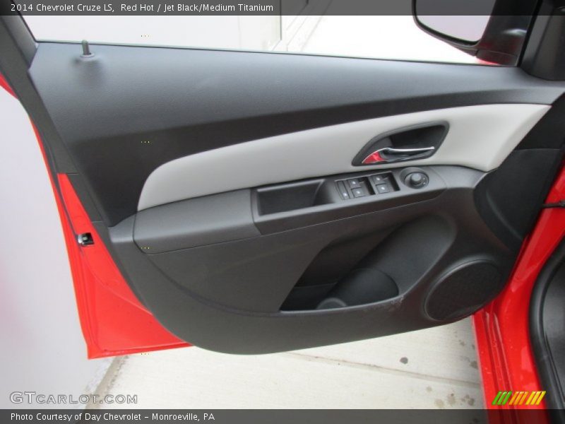 Red Hot / Jet Black/Medium Titanium 2014 Chevrolet Cruze LS