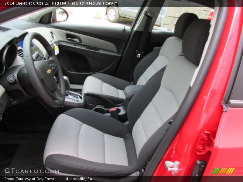 Red Hot / Jet Black/Medium Titanium 2014 Chevrolet Cruze LS