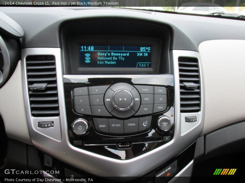 Red Hot / Jet Black/Medium Titanium 2014 Chevrolet Cruze LS