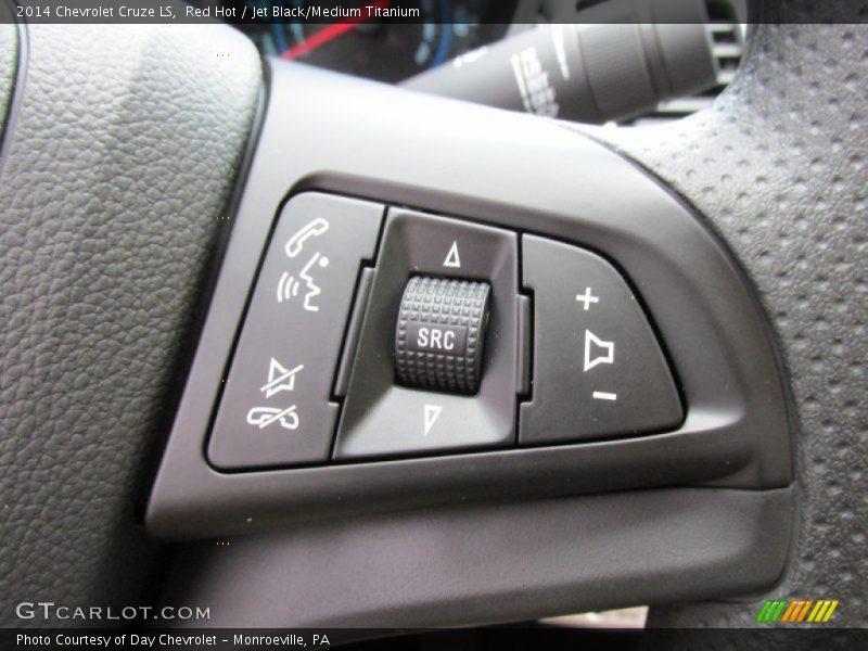 Red Hot / Jet Black/Medium Titanium 2014 Chevrolet Cruze LS