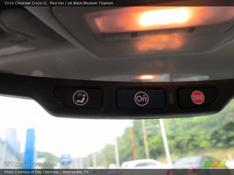 Red Hot / Jet Black/Medium Titanium 2014 Chevrolet Cruze LS