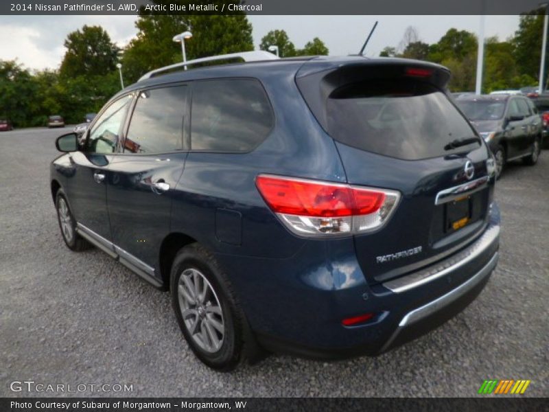 Arctic Blue Metallic / Charcoal 2014 Nissan Pathfinder SL AWD
