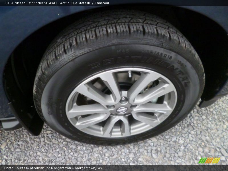 Arctic Blue Metallic / Charcoal 2014 Nissan Pathfinder SL AWD